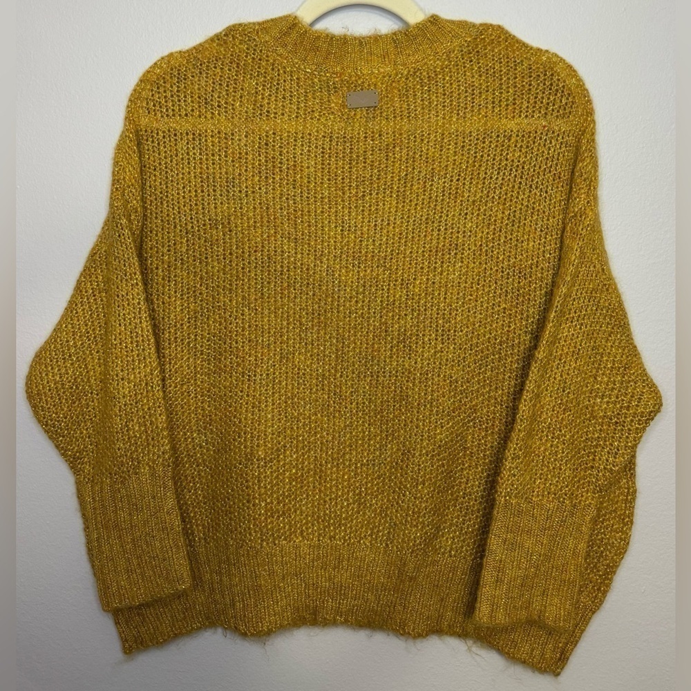 New Rapsodia Women’s Dolman Sleeve Amarillo Yellow Sweater Size S — image 4 of 8